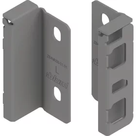   Blum Merivobox hátfal rogzitő M indiumszürke (pár) - ZB4M000S
