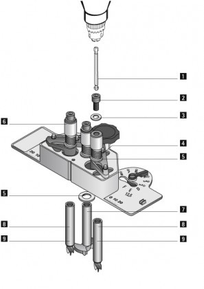 HETTICH 46085 DrillJig fúró d2,5 mm