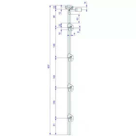 LEHMANN Rúd SVS 3 típus 9 (1+4 hossz.639mm)