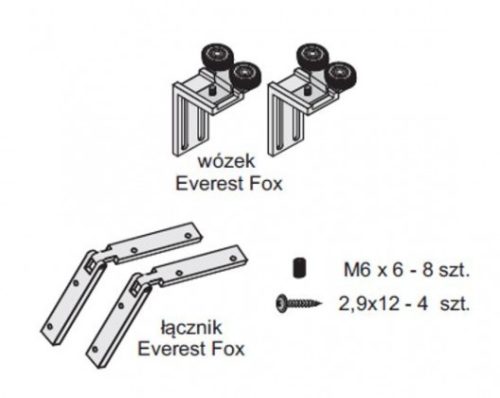 SEVROLL 10229-SV  Everest szett Fox II fogantyú profilhoz