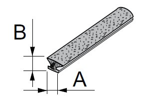 SEVROLL támfalas kefe becsúsztatható 4,8x6mm