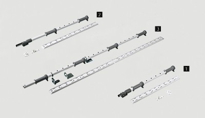 HETTICH 9132546 LeMans II tengely 600-750 mm acél fehér