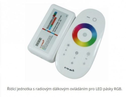 Távirányitó + vevő LED-hez RGB