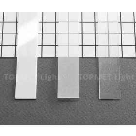   StrongLumio takaróprofil Slim/Smart LED profilhoz pattintós/befűzős átlátszó 1m