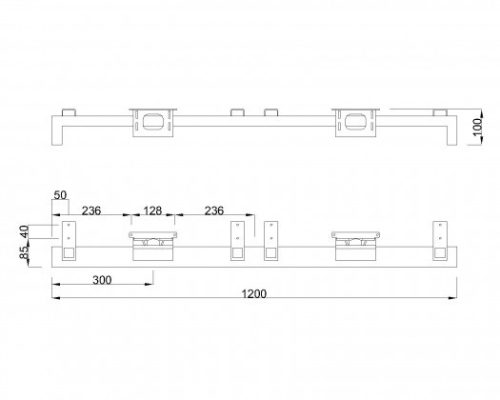 MILADESIGN lábazat alacsony Quark Q7612-K ezüst