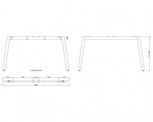 MILADESIGN lábazat Mobilar M5414T–S ezüst