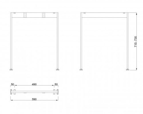 MILADESIGN lábazat Mobilar M6206 ezüst