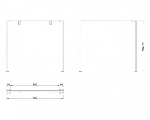 MILADESIGN lábazat Mobilar M6208 ezüst