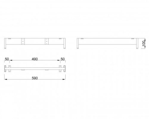 MILADESIGN lábazat alacsony Mobilar M6206-K antra