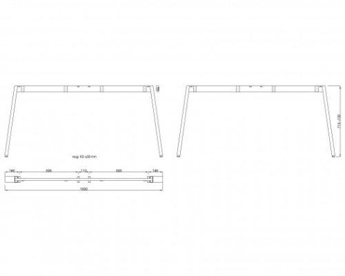 MILADESIGN lábazat Mobilar M6316–S fekete