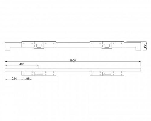 MILADESIGN lábazat alacsony Quark Q7216-K fehér