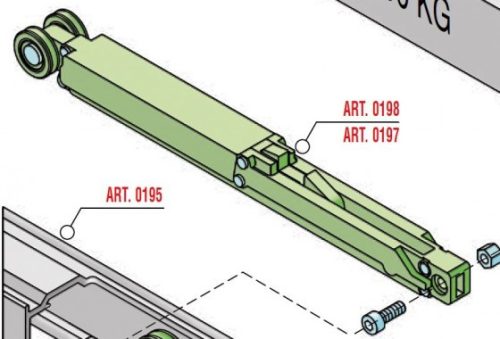 SISCO Silent csillapító beltéri tolóajtókra 40kg