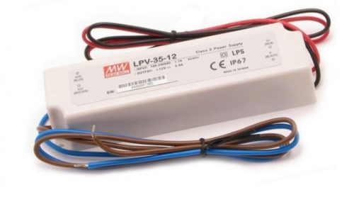 Tápegység MEAN WELL LPV-35-12, 12V, 35W, IP67