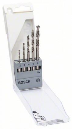 BOSCH 2608595525 5 részes hatlapú fafúró készlet, 2-6 mm