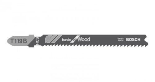 BOSCH 2608630037 Fűrészlap dugattyús fűrészhez T 119 B Basic for Wood, 5 db