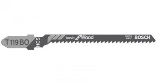 BOSCH 2608630310 Fűrészlap dugattyús fűrészhez T 119 BO Basic for Wood, 5 db