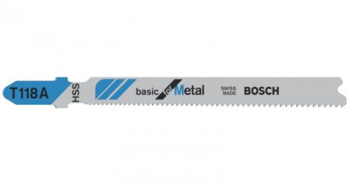 BOSCH 2608631013 Fűrészlap dugattyús fűrészhez T 118 A Basic for Metal, 5 db