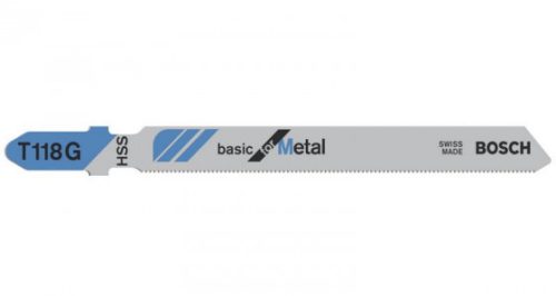 BOSCH 2608631674 Fűrészlap dugattyús fűrészhez T 118 G Basic for Metal, 3 db