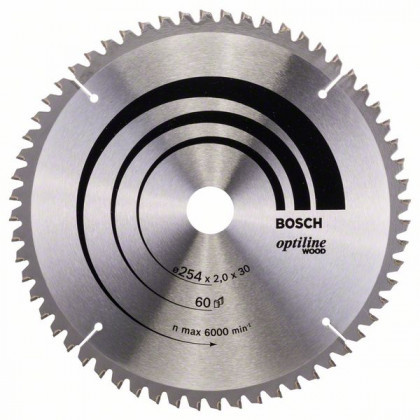 BOSCH 2608640436 Fűrészlap Optiline Wood 254 x 30 x 2,0 mm, 60