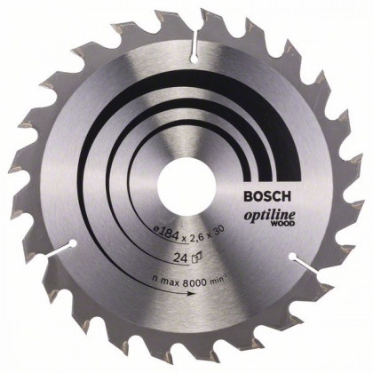 BOSCH 2608640610 Optiline Wood fűrészlap 184 x 30 x 2,6 mm, 24