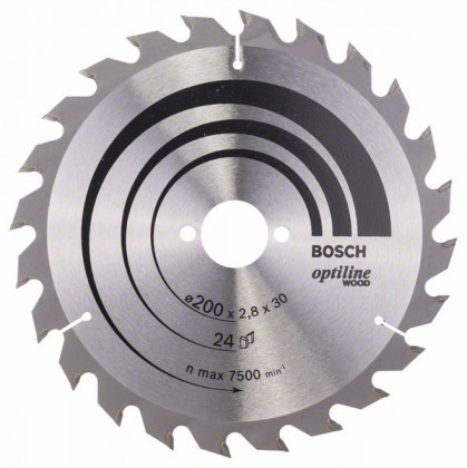 BOSCH 2608640618 Optiline Wood fűrészlap 200 x 30 x 2,8 mm, 24