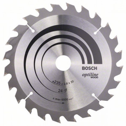 BOSCH 2608640725 Optiline Wood fűrészlap 235 x 30/25 x 2,8 mm, 24