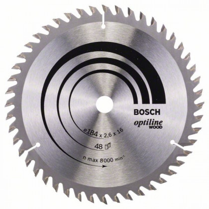 BOSCH 2608641181 Optiline Wood fűrészlap 184 x 16 x 2,6 mm, 48