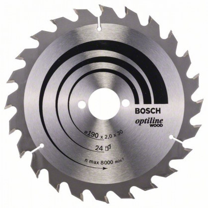 BOSCH 2608641185 Fűrészlap Optiline Wood 190 x 30 x 2,0 mm, 24