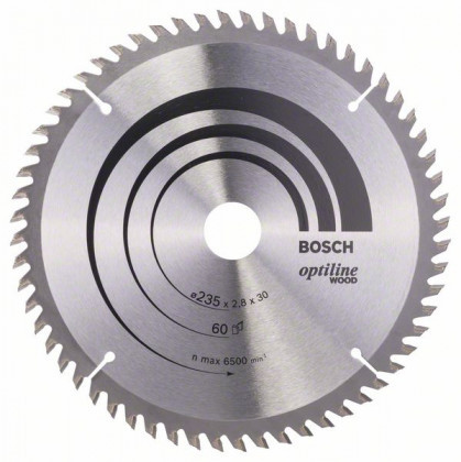 BOSCH 2608641192 Optiline Wood fűrészlap 235 x 30/25 x 2,8 mm, 60