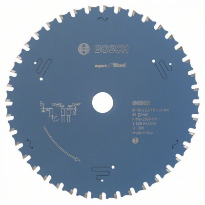 BOSCH 2608643056 Expert fűrészlap acélhoz 190 x 20 x 2,0 mm, 40