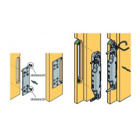 KK-Pántrögzítő K5080 ajtókeret burkolat + csavar