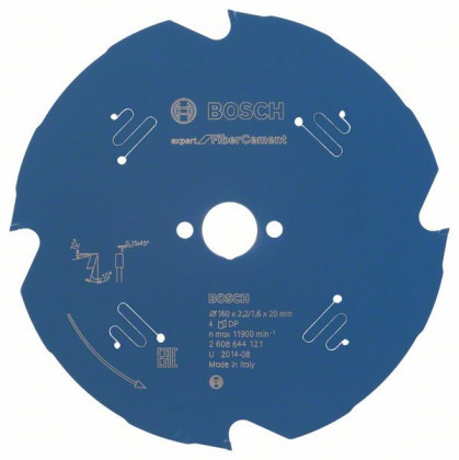 BOSCH 2608644121 Fűrészlap Expert szálcementhez 160 x 20 x 2,2 mm, 4