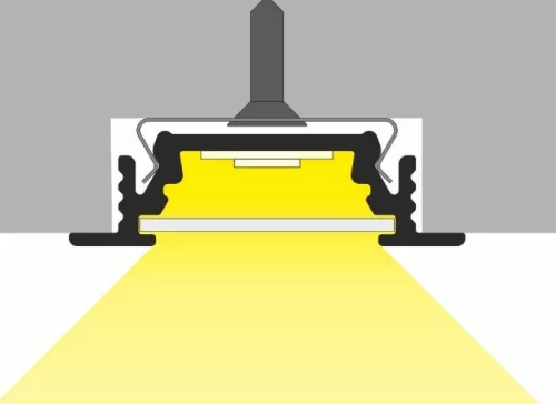 StrongLumio LED profil Groove 10 fekete alu 3000mm