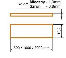 StrongLumio takaróprofil  Slim/Smart10 LED profilhoz átlátszó 3m