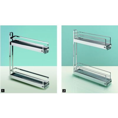 HETTICH 9207577 front kihuzású Arena Style 90° fiók, króm