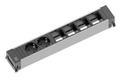 BACHMANN 916.025 Power Frame 2x Schuko, 4x felhasználói modul