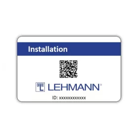   LEHMANN telepitési kártya Mifare elektronikus zár Lehmann M400, M410 a M610