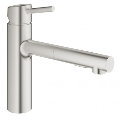 GROHE Csaptelep konyhába Concetto kihúzható zuhany supersteel 30273DC1