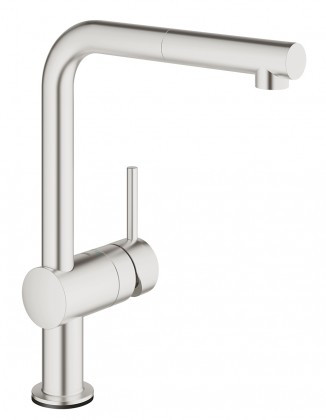 GROHE Csaptelep konyhába Minta Touch kihúzható levegőztető supersteel 31360DC1