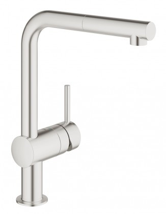 GROHE 32168DC0 Csaptelep konyhába Minta kihúzható levegőztető supersteel