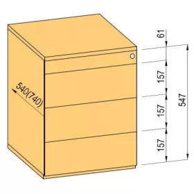   K-BBP konténer TipAer komp.540mm típ.3/vál. 11 (műa.fiók,részl.kih.,fo.né.)
