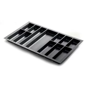   Evőeszköztartó Classico Kristall softTouch 90 (822 x 474 mm) fekete