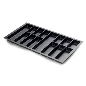   Evőeszköztartó Classico Kristall softTouch 100 (922 x 474 mm) fekete