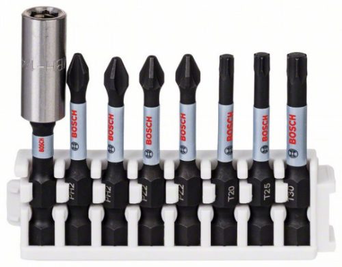 BOSCH 2608522326 Impact Control 8 részes bitkészlet 50 mm, 2×PH2/PZ2; 1×T20/T25/T30