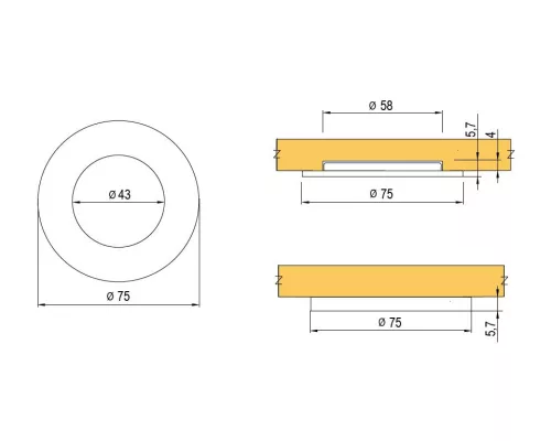 LED spotlámpa BAILEN 12V 3W fehér/meleg fehér