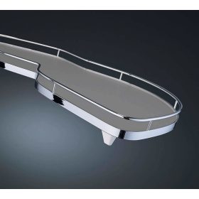   KES 047919 LeMans II classic 400mm balos - szürke alj/magasító korlát ezüst