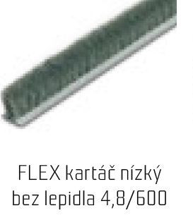 Az S-kefe ütközője alacsony, ragasztó nélkül, 4,8x6mm szürke