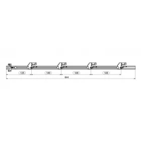 LEHMANN Rud SVS3 +V rajz 18-2419-020 hossza 644mm
