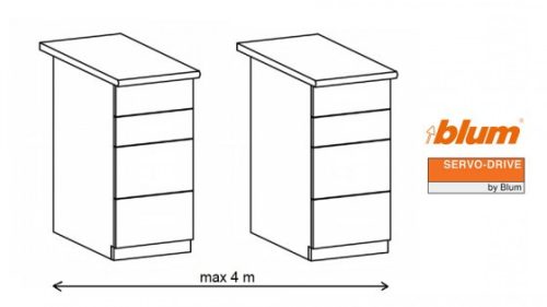 K-BLUM Servodrive szett 2/8/800 mm