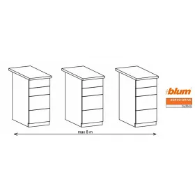 K-BLUM Servodrive szett 3/12/800 mm